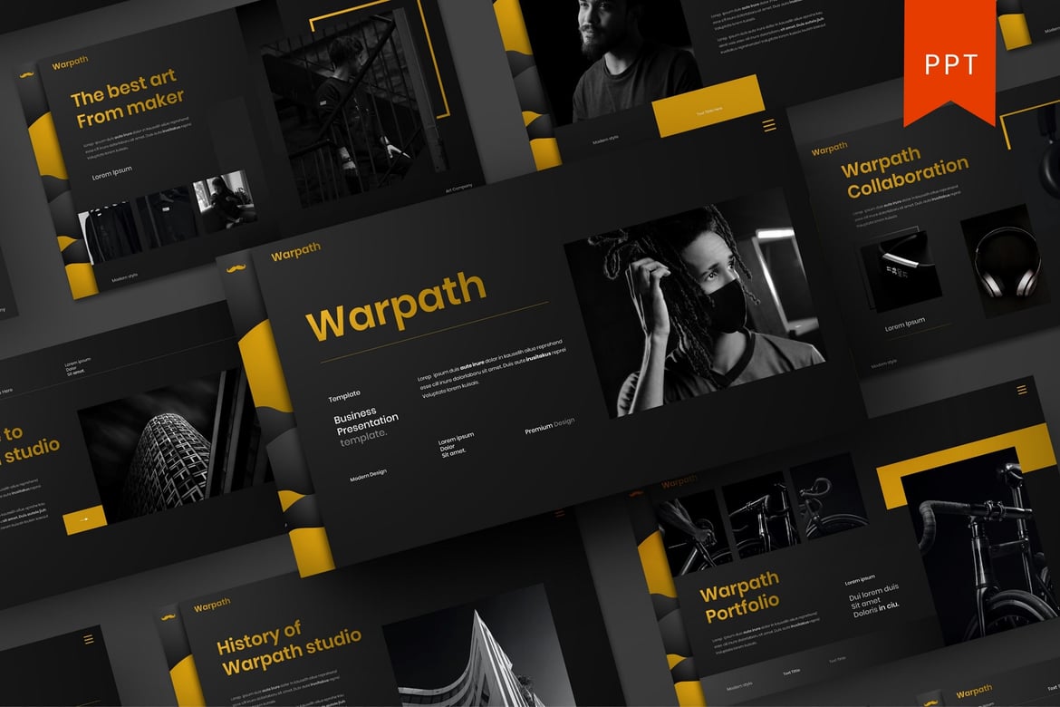 Warpath – Template Presentasi PowerPoint untuk Bisnis yang Profesional
