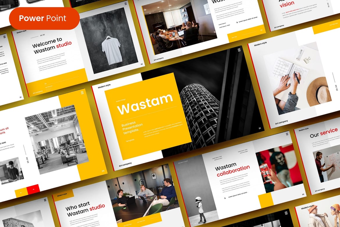 Wastam – Template PowerPoint Bisnis yang Menarik
