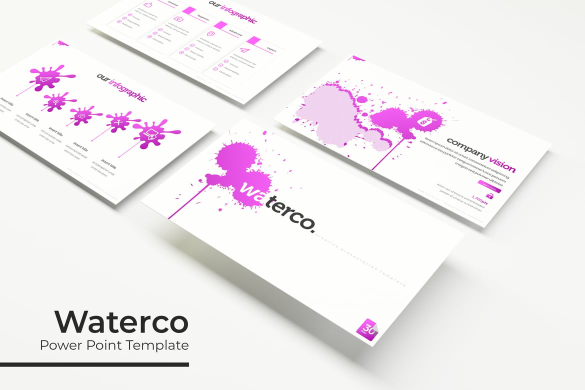 Template PowerPoint Waterco - Solusi Presentasi Kreatif Anda