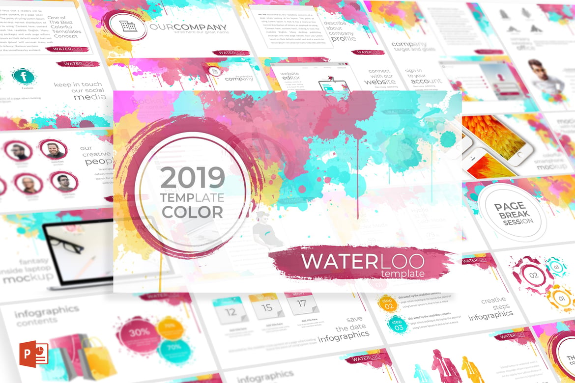 Template Powerpoint Waterloo - Solusi Presentasi Menarik dan Profesional
