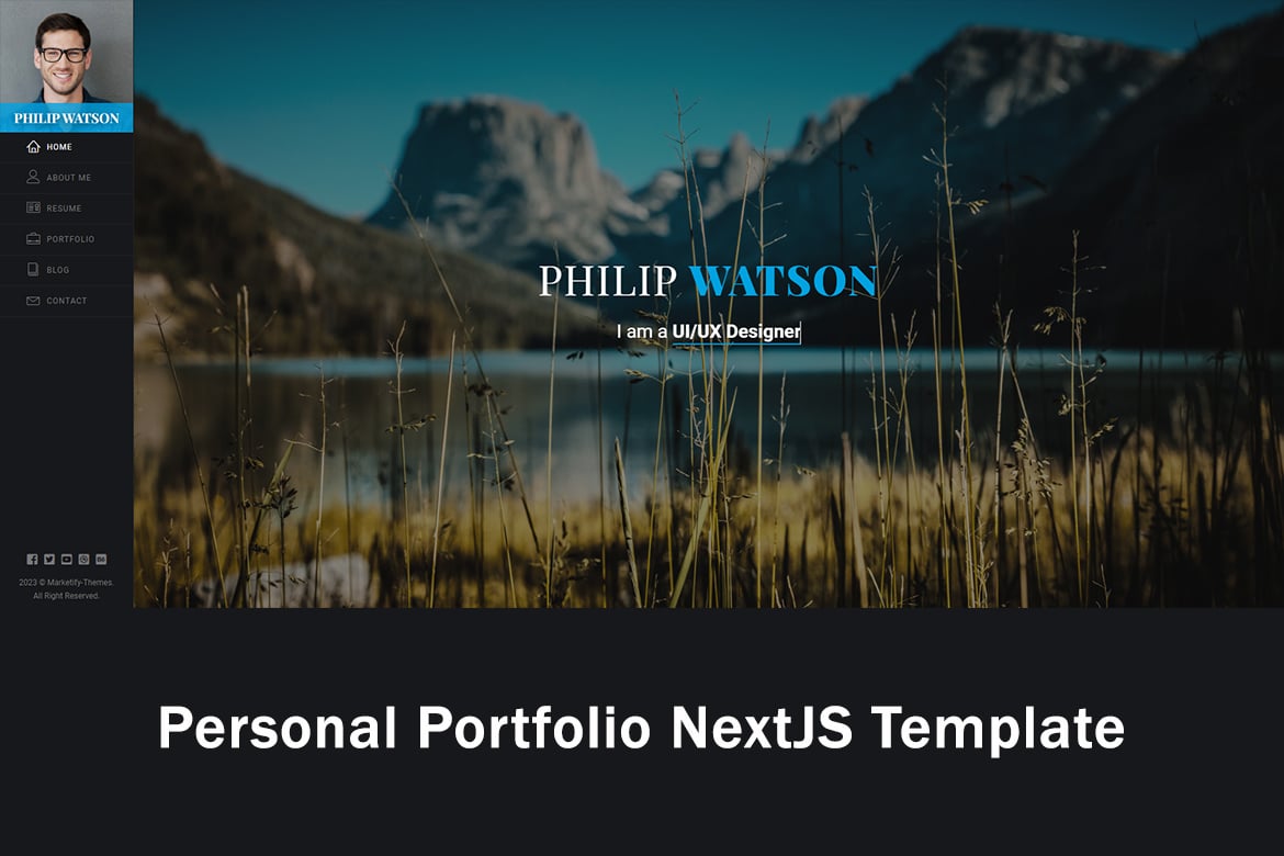 Watson - Template Website Portofolio Pribadi dengan React NextJS