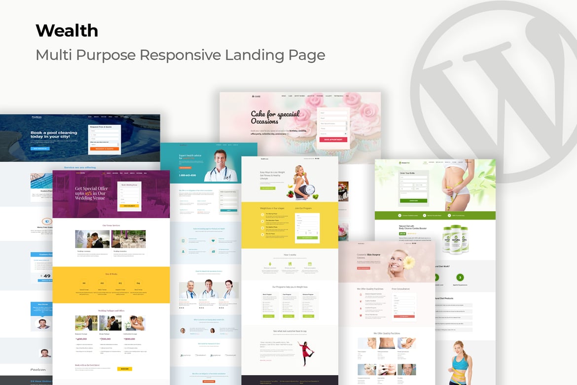 Wealth – Tema WordPress Multi-Purpose untuk Landing Page yang Menarik