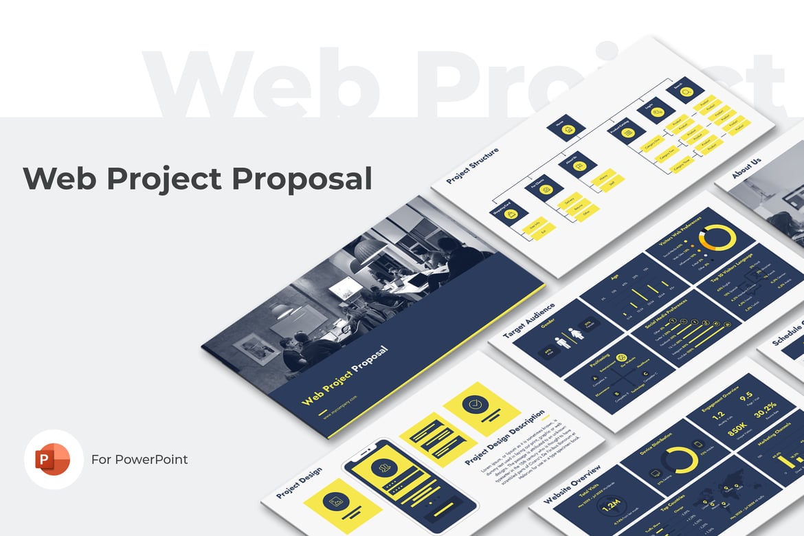 Template Presentasi Proposal Proyek Web yang Menarik