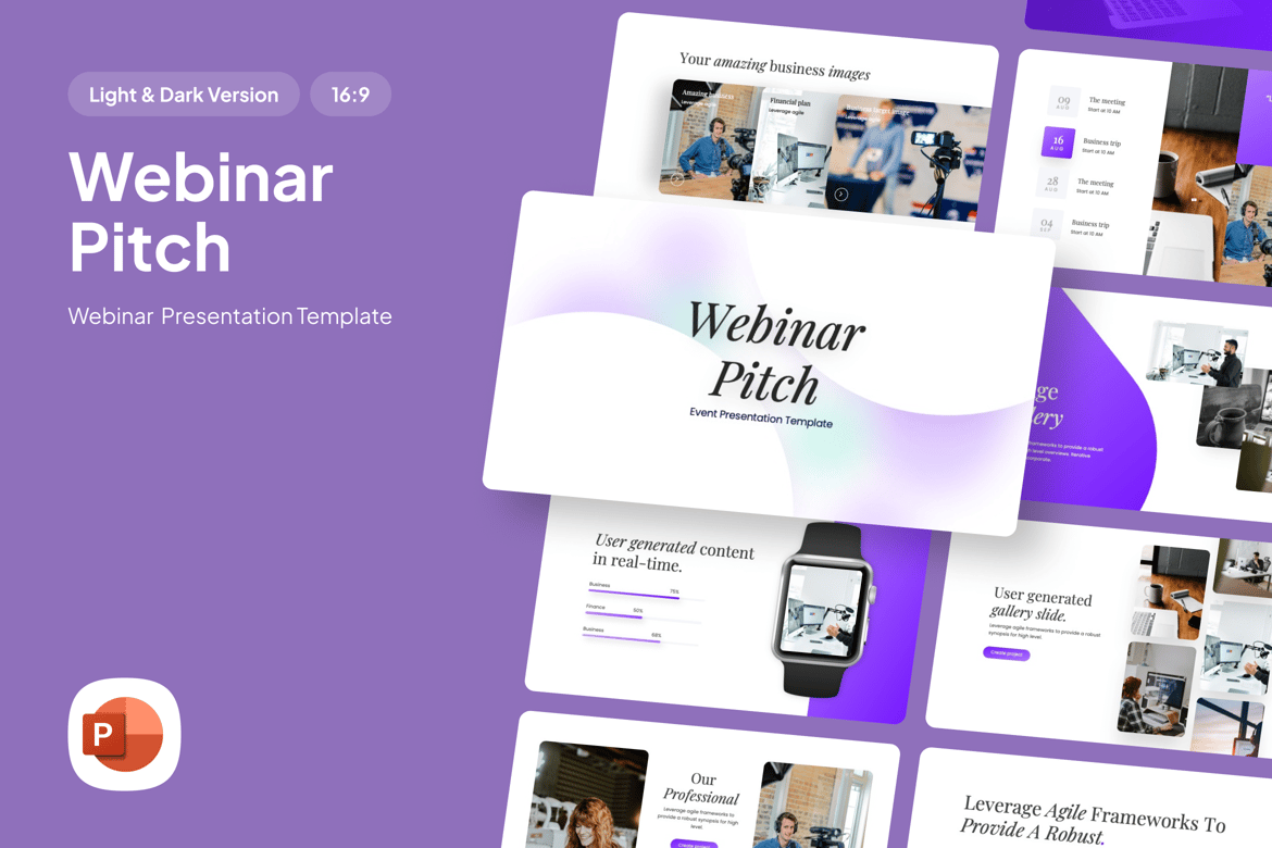 Template Presentasi PowerPoint untuk Webinar yang Menarik