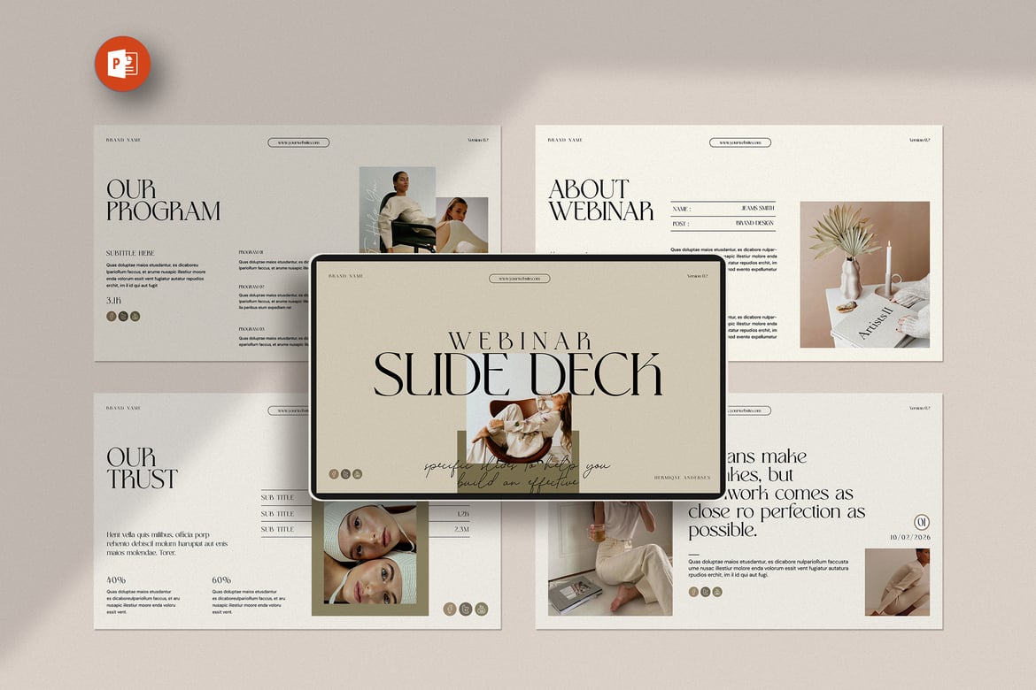 Template PowerPoint Deck Webinar yang Menarik dan Profesional