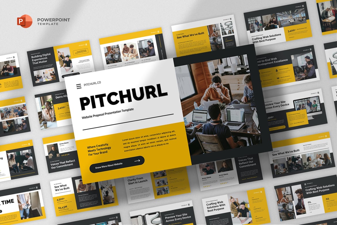 Template Presentasi PowerPoint Proposal Website yang Menarik dan Profesional