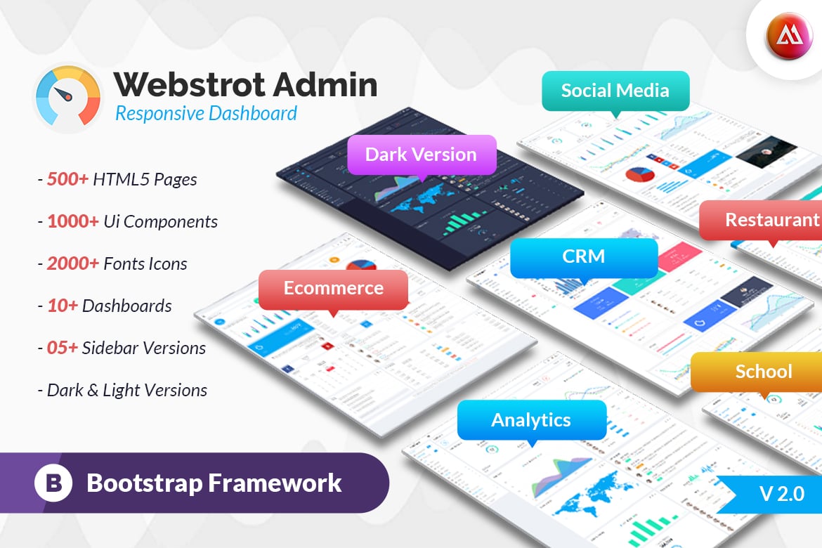Template Dashboard Admin Webstrot yang Responsif dan Modern