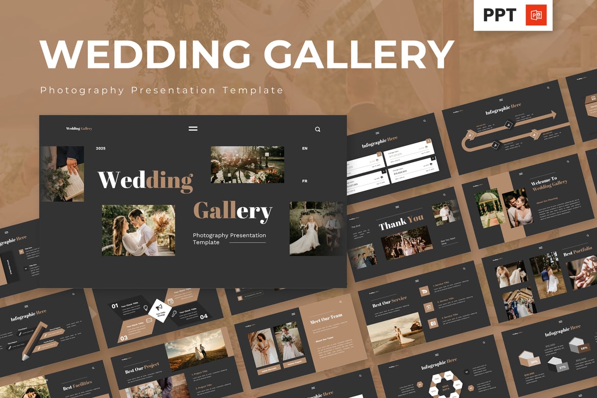 Template Presentasi Pernikahan - Galeri Foto yang Menawan