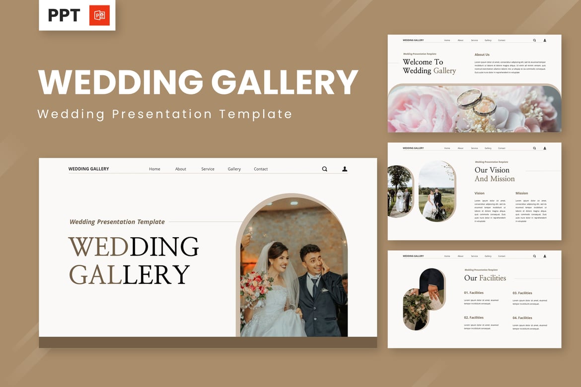 Template Presentasi Pernikahan - Galeri PowerPoint Menawan