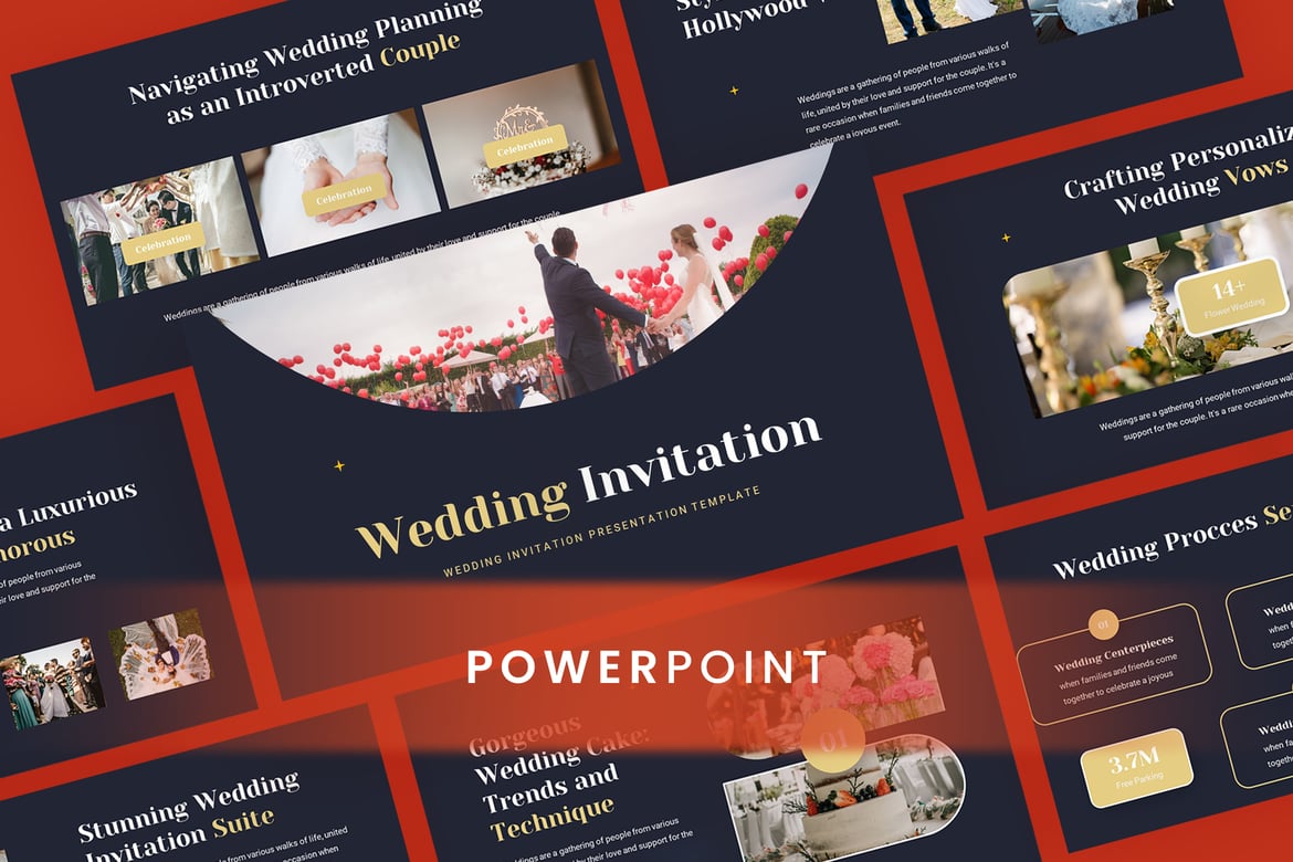 Template Powerpoint Undangan Pernikahan yang Elegan dan Modern