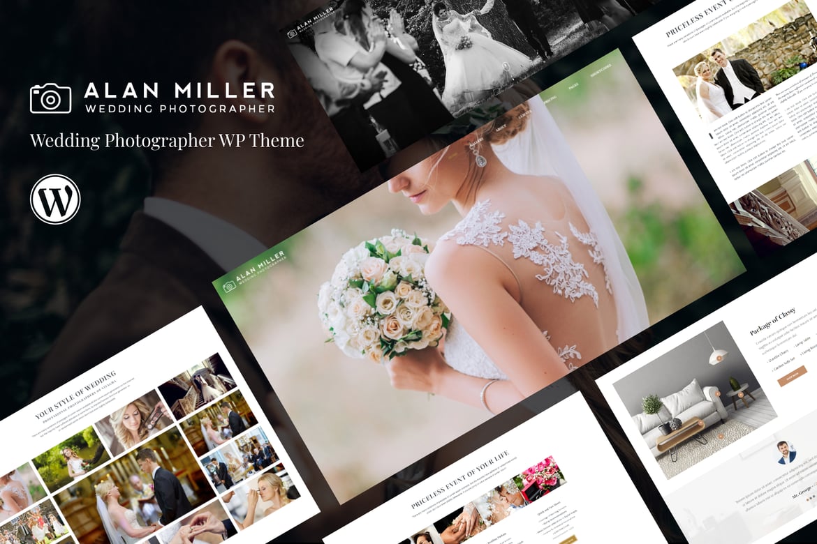 Tema WordPress Fotografi Pernikahan - Vivagh yang Menawan