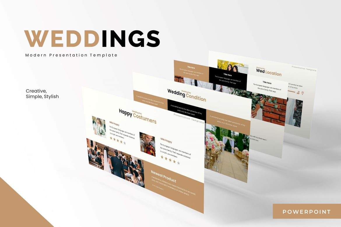 Template Powerpoint Pernikahan yang Elegan dan Multifungsi