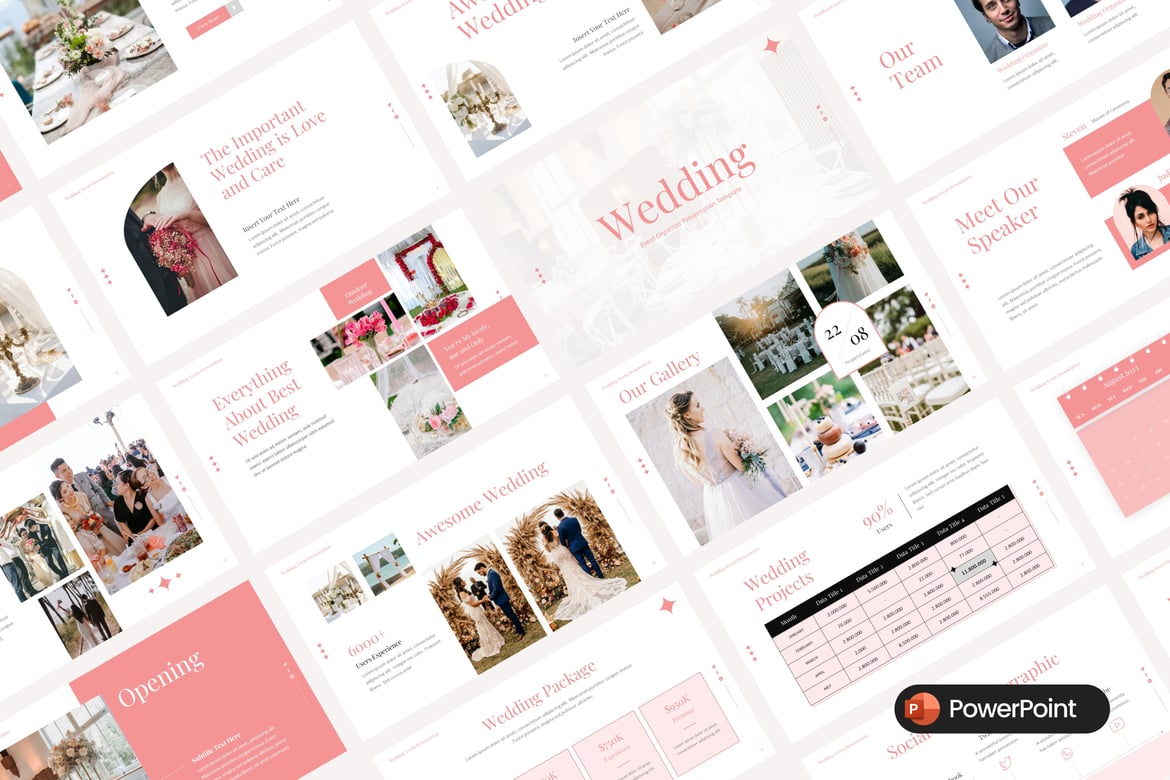Template PowerPoint Pernikahan yang Elegan dan Menarik