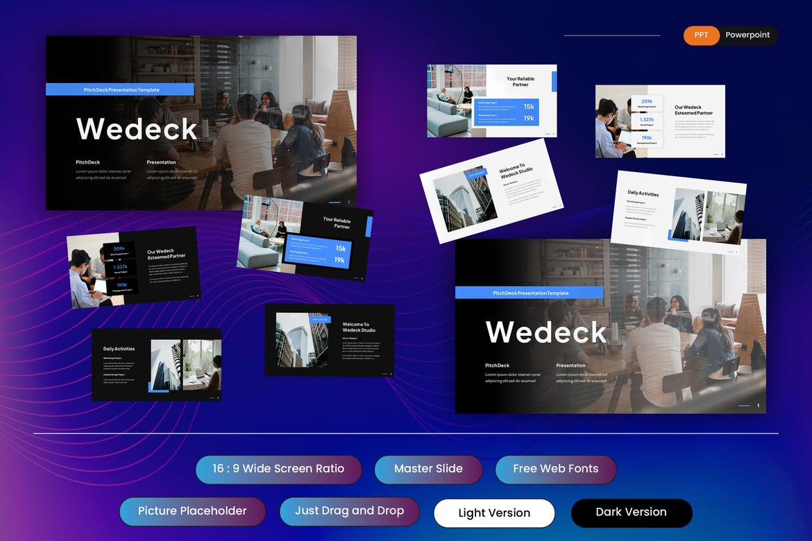 WeDeck - Template Presentasi PowerPoint yang Memukau