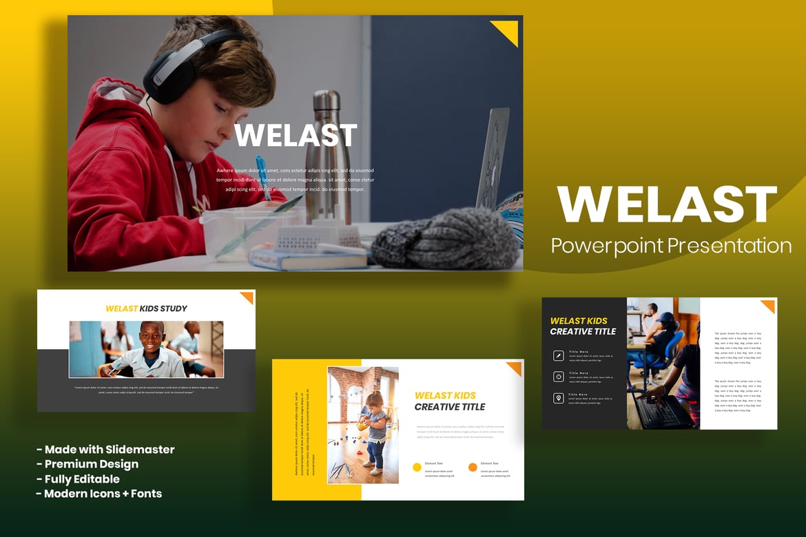 Template PowerPoint Welast - Solusi Presentasi Multifungsi