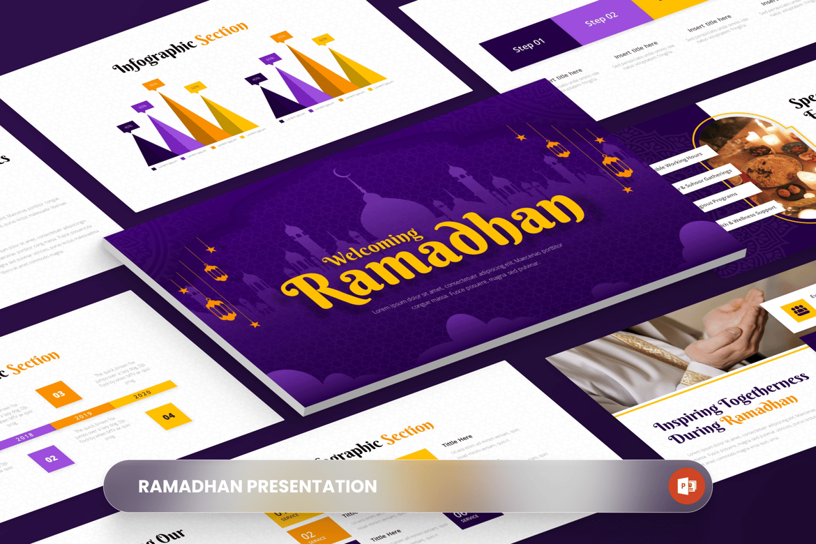 Template PowerPoint Ramadhan yang Menyambut dengan Hangat
