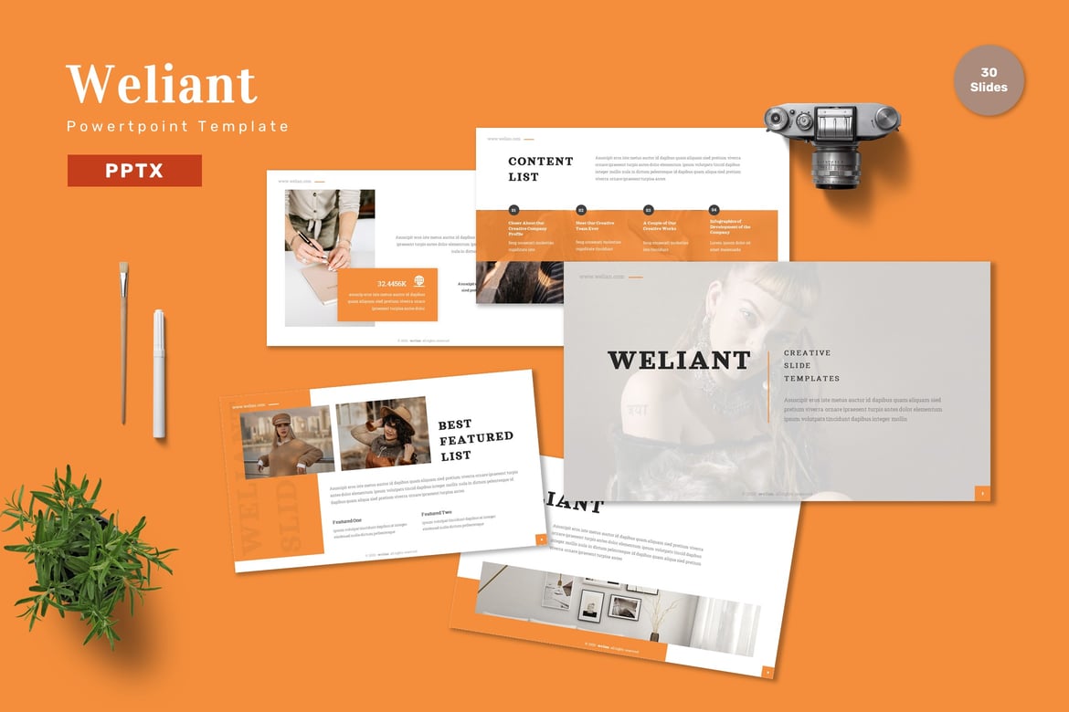 Weliant - Template Powerpoint Profesional untuk Bisnis dan Pribadi