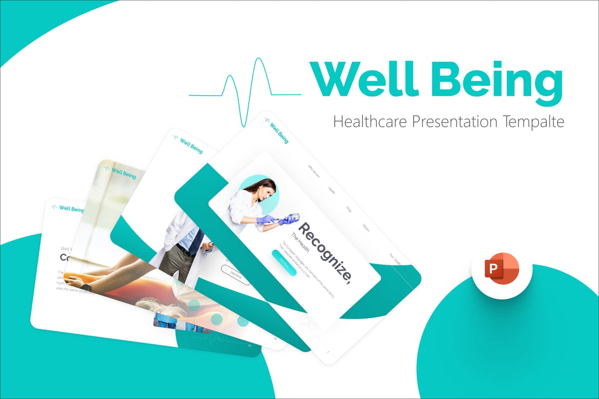 Template PowerPoint Kesehatan dan Kesejahteraan yang Menarik