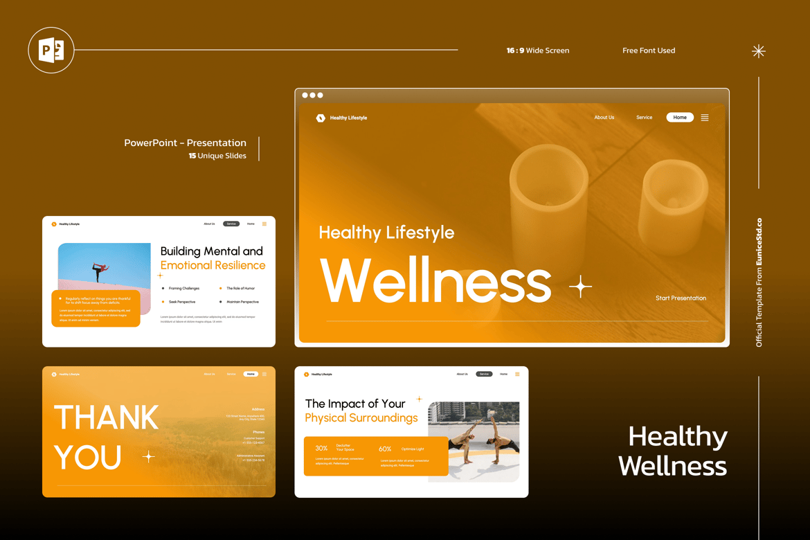Template Powerpoint Kesehatan yang Menarik dan Profesional