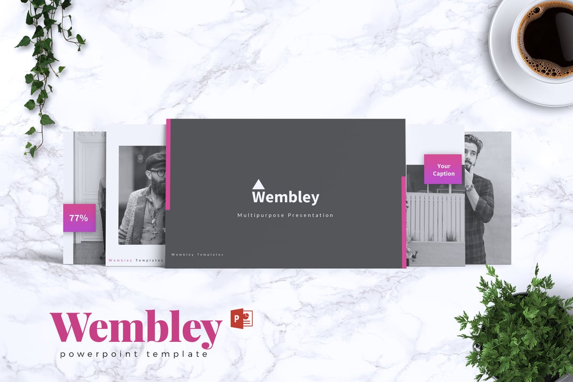 WEMBLEY - Template PowerPoint Kreatif untuk Presentasi Profesional
