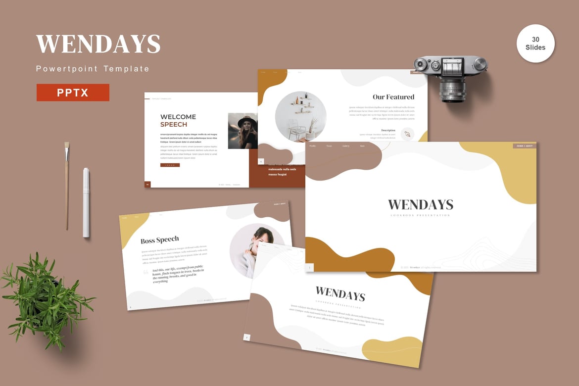Wendays - Template PowerPoint Profesional untuk Presentasi Anda