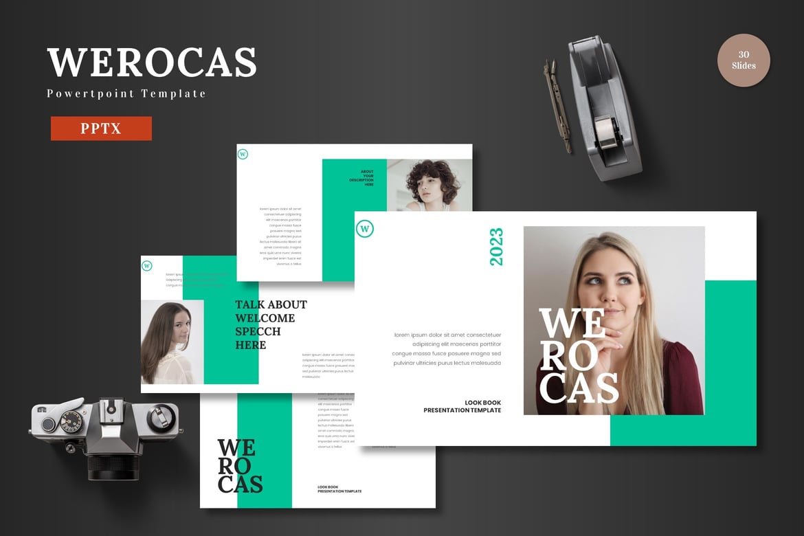 Template PowerPoint Werocas - Presentasi Menarik dan Profesional