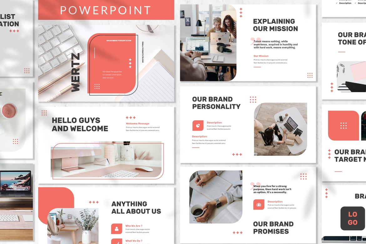 Wertz - Template Powerpoint Bisnis yang Modern dan Profesional