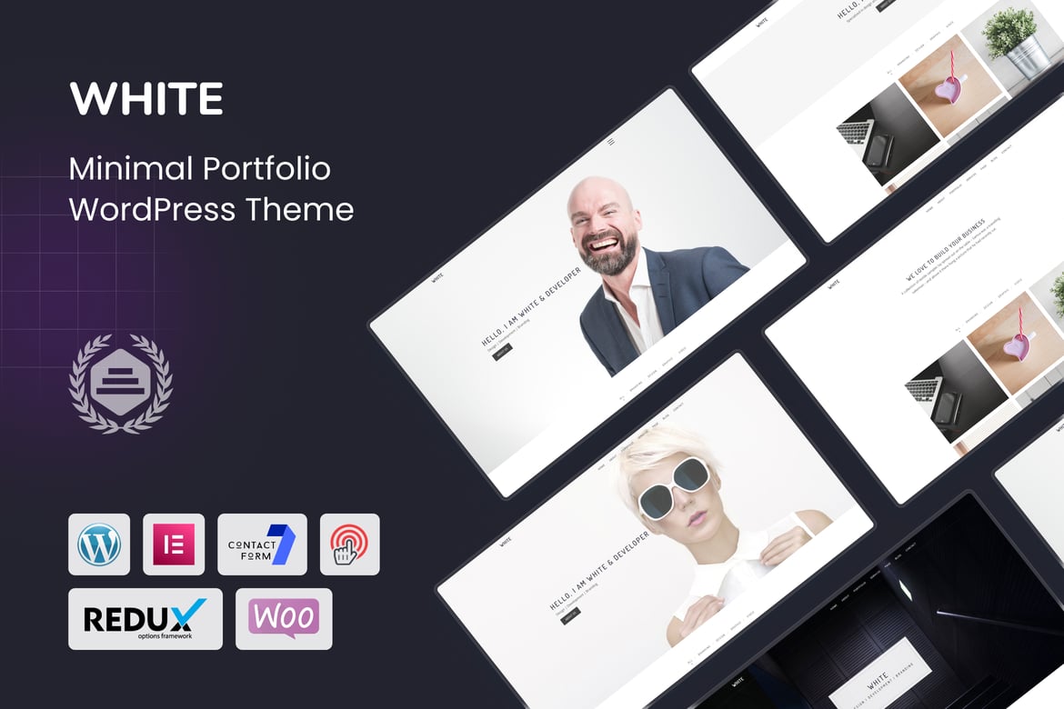 Tema WordPress Portofolio Minimalis Putih yang Elegan