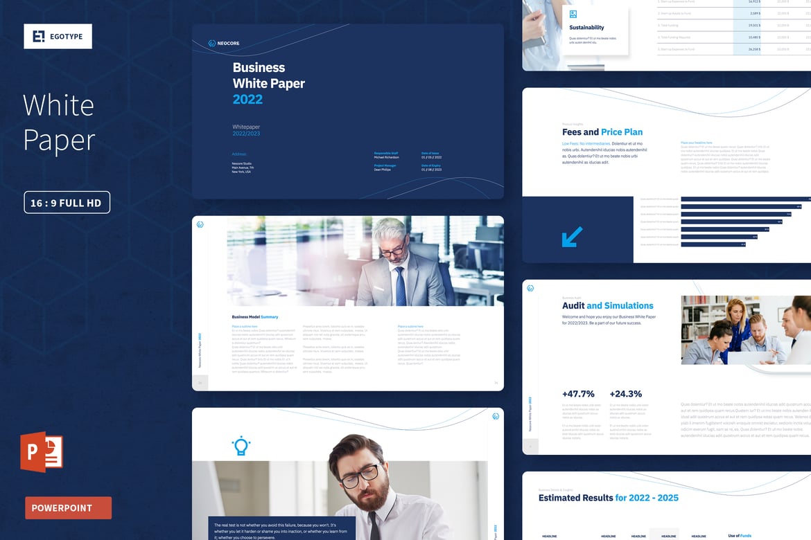 Template Presentasi Powerpoint Neocore - Solusi Ideal untuk Pitch Deck Anda
