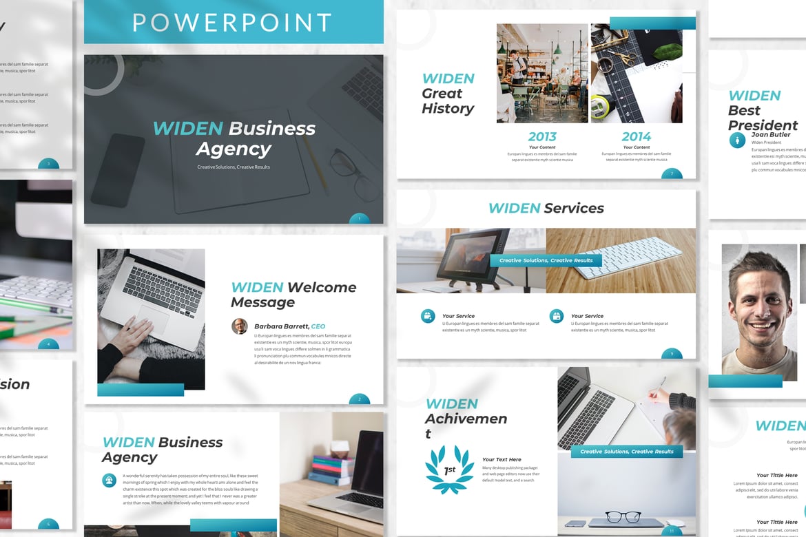 Template Powerpoint Widen - Solusi Presentasi Profesional