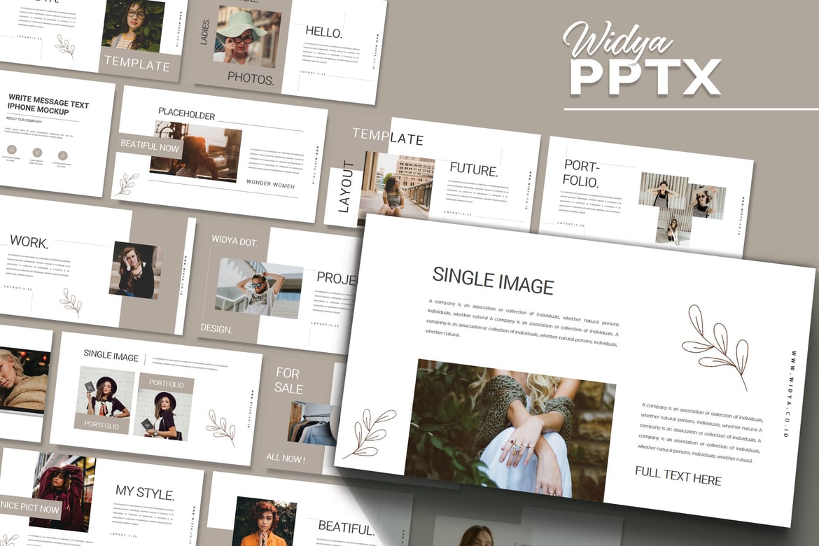WIDYA - Template Presentasi Fashion yang Menawan