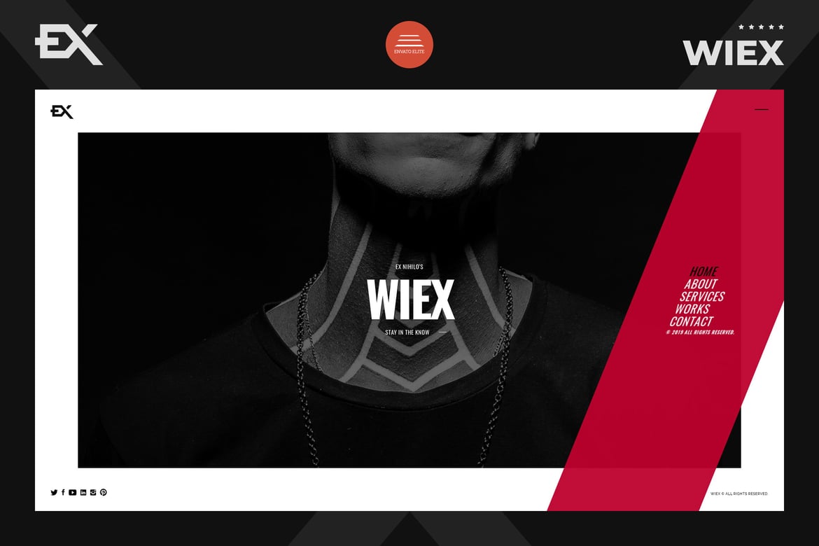 Wiex - Template Website Portofolio Pribadi yang Menawan