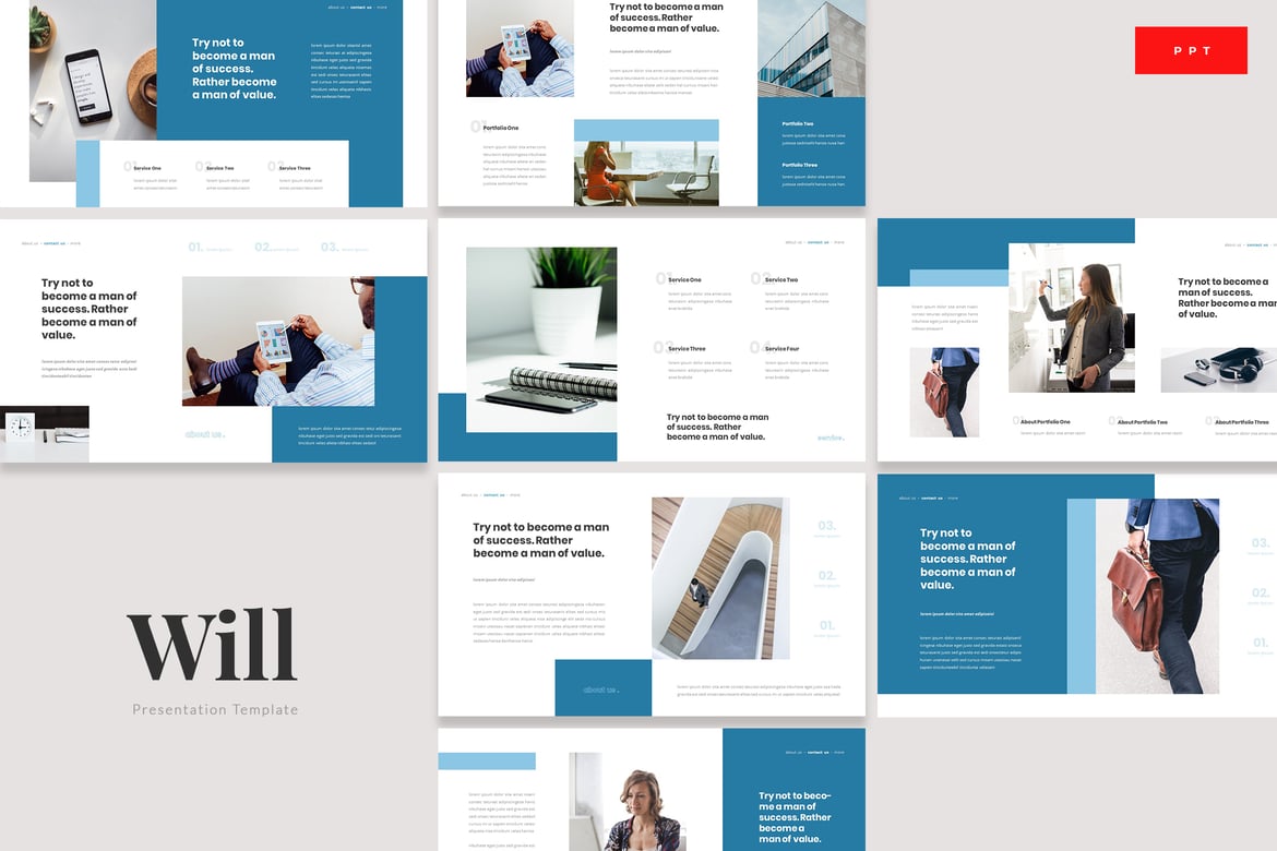 Template Presentasi PowerPoint Perlindungan Asuransi yang Menarik