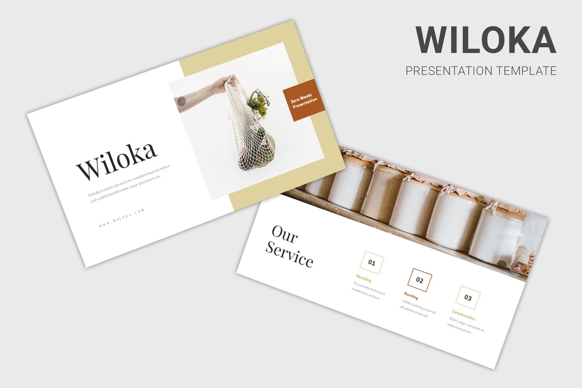 Template Presentasi Wiloka - Gaya Hidup Tanpa Limbah