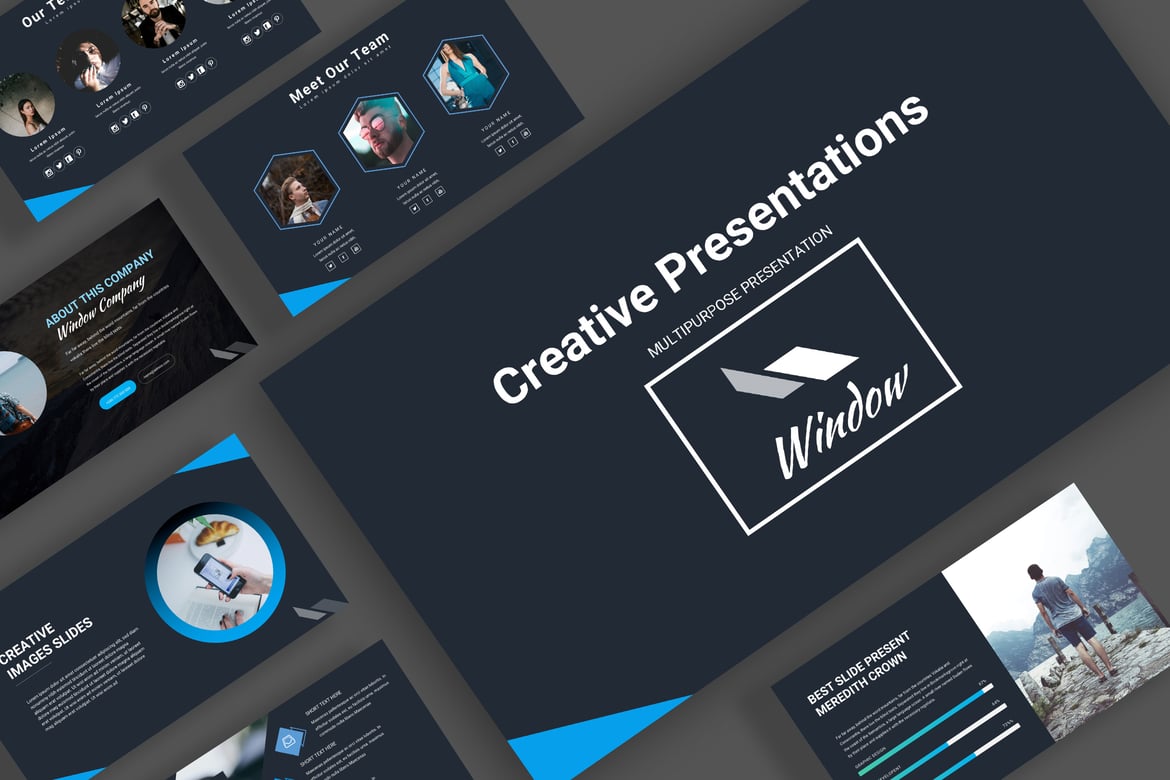 Template Presentasi PowerPoint Kreatif Modern