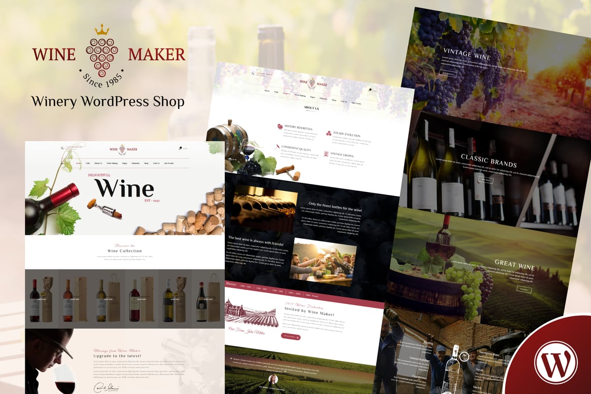 Tema WordPress Wine Maker - Solusi Toko Online Winery Anda