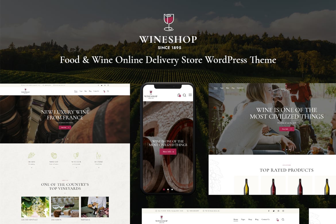 Tema WordPress WineShop: Solusi Elegan untuk Bisnis Anggur Anda