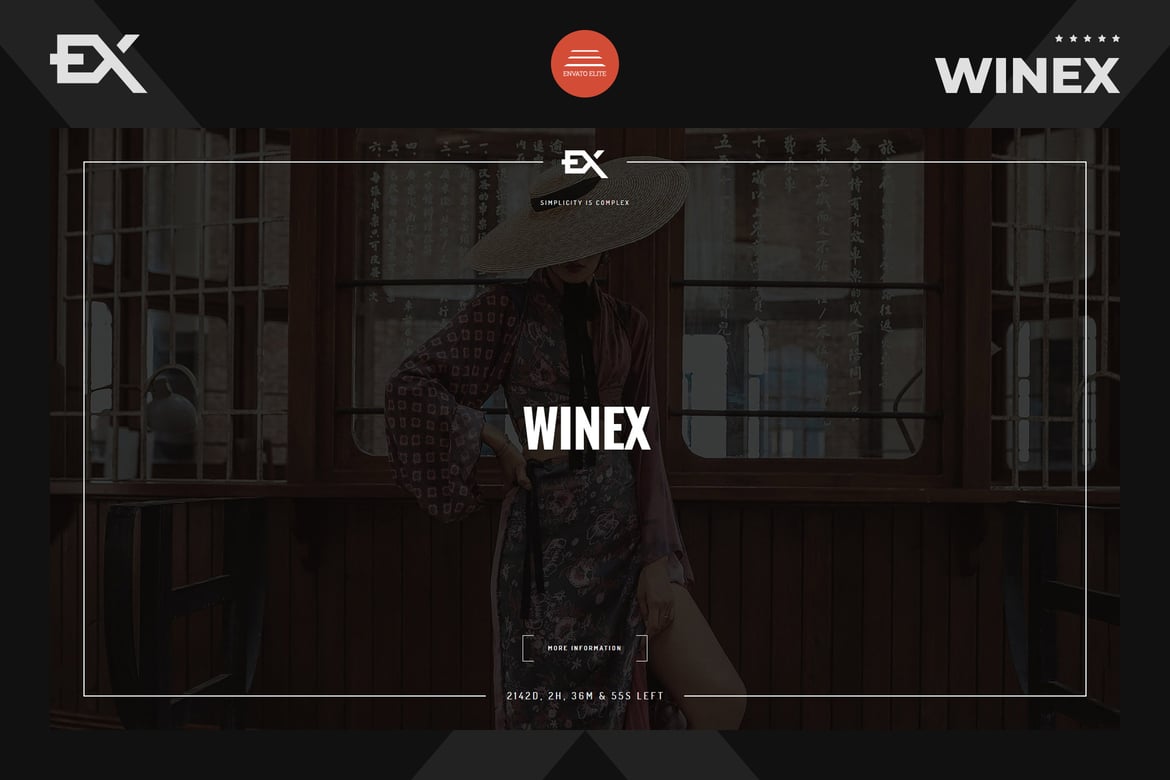 Winex - Template Website Kreatif untuk Halaman Coming Soon