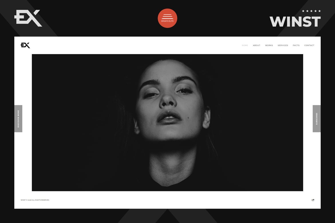 Winst - Template Website Portofolio Fotografi Modern