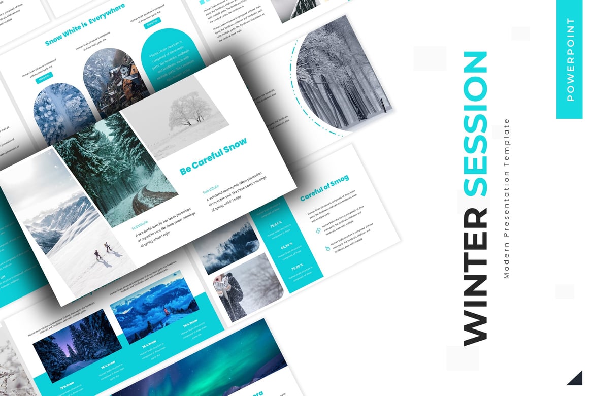 Template Powerpoint Winter Session - Solusi Presentasi yang Menarik