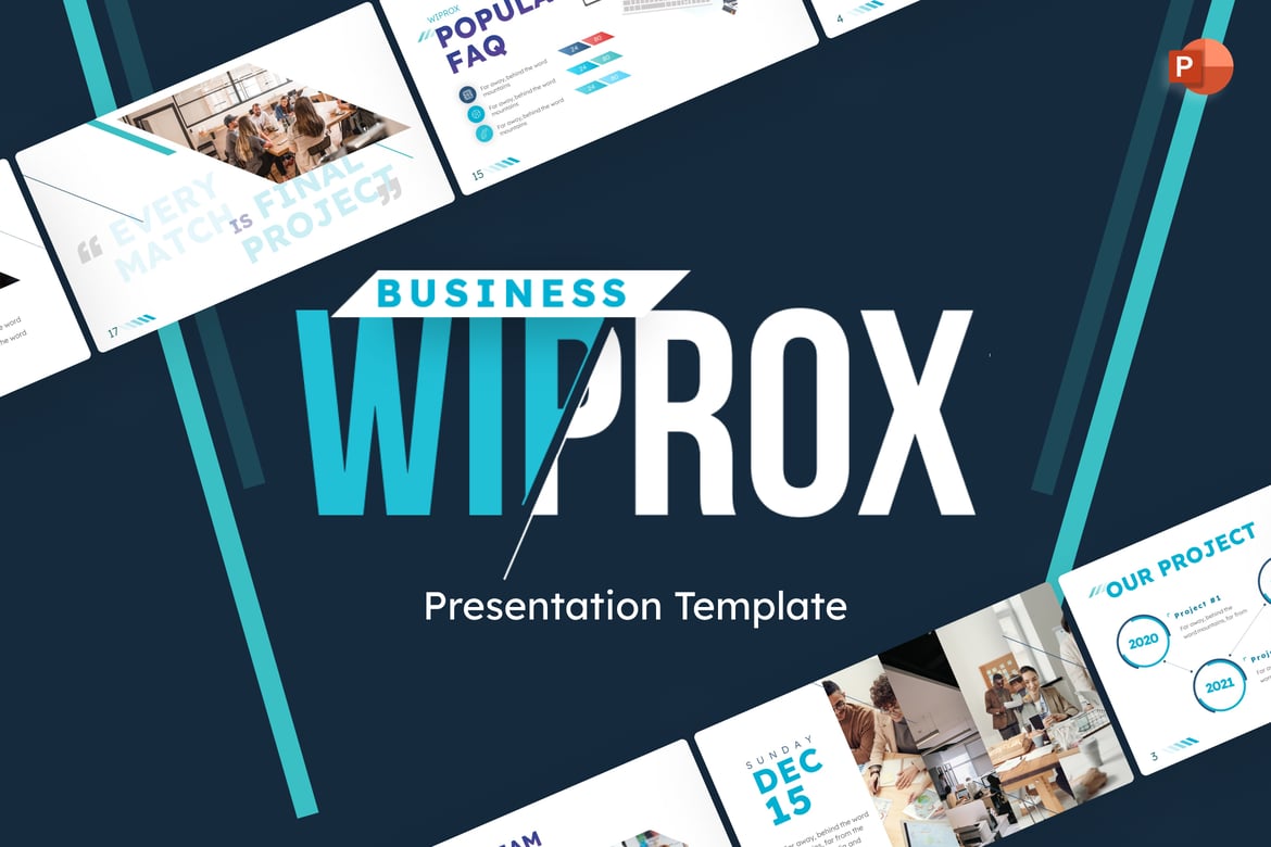 Template PowerPoint Wiprox untuk Presentasi Profesional
