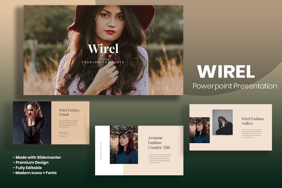 Template PowerPoint Wirel - Solusi Presentasi Profesional