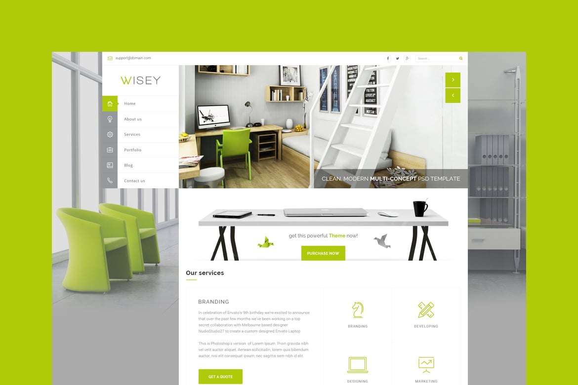 Wisey - Template Website Multi-Konsep yang Menakjubkan