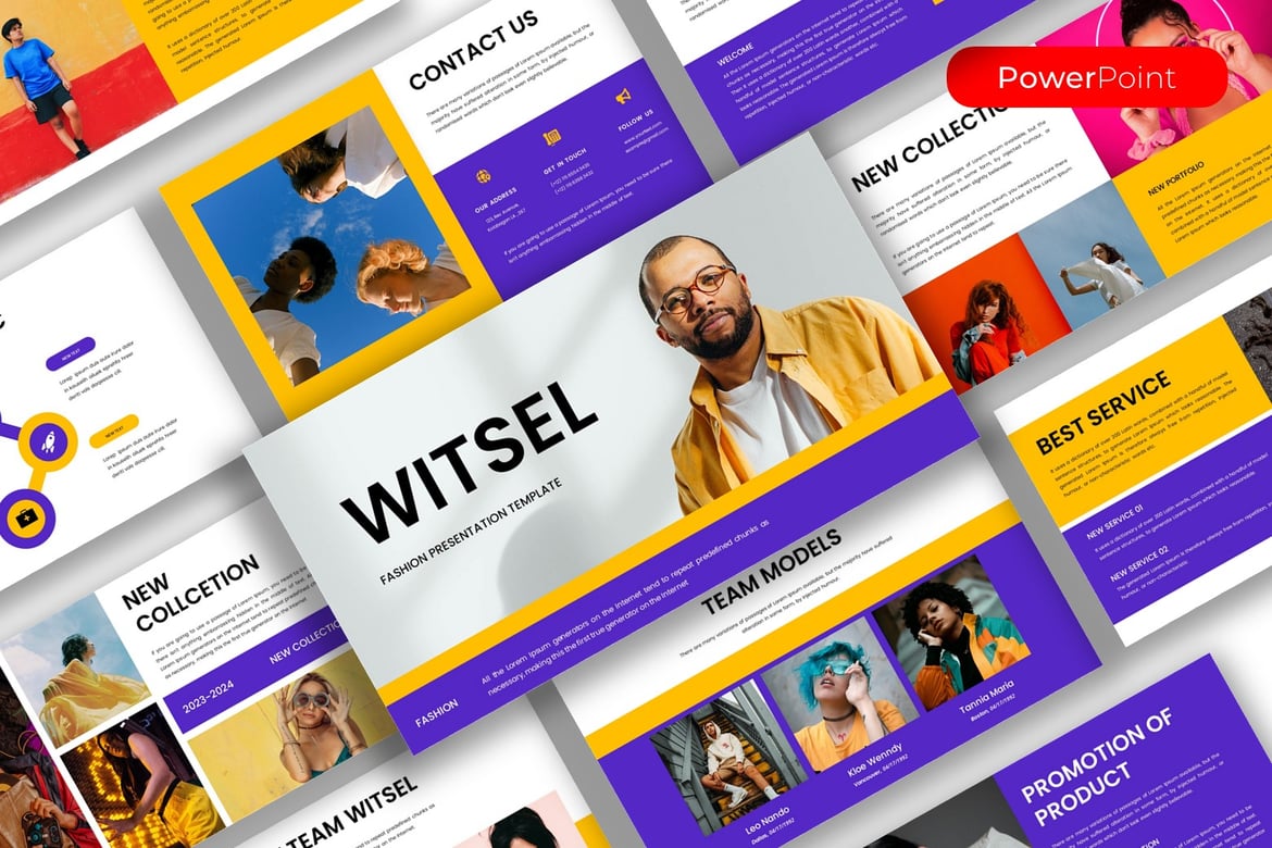 Witsel - Template PowerPoint Fashion yang Menarik