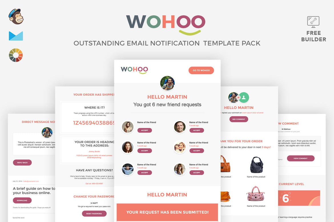 WOHOO - Template Notifikasi Email yang Menawan dan Serbaguna