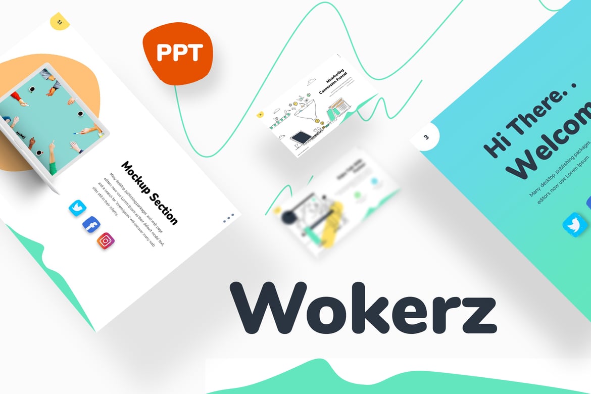 Wokerz - Template PowerPoint Profesional untuk Presentasi Menarik