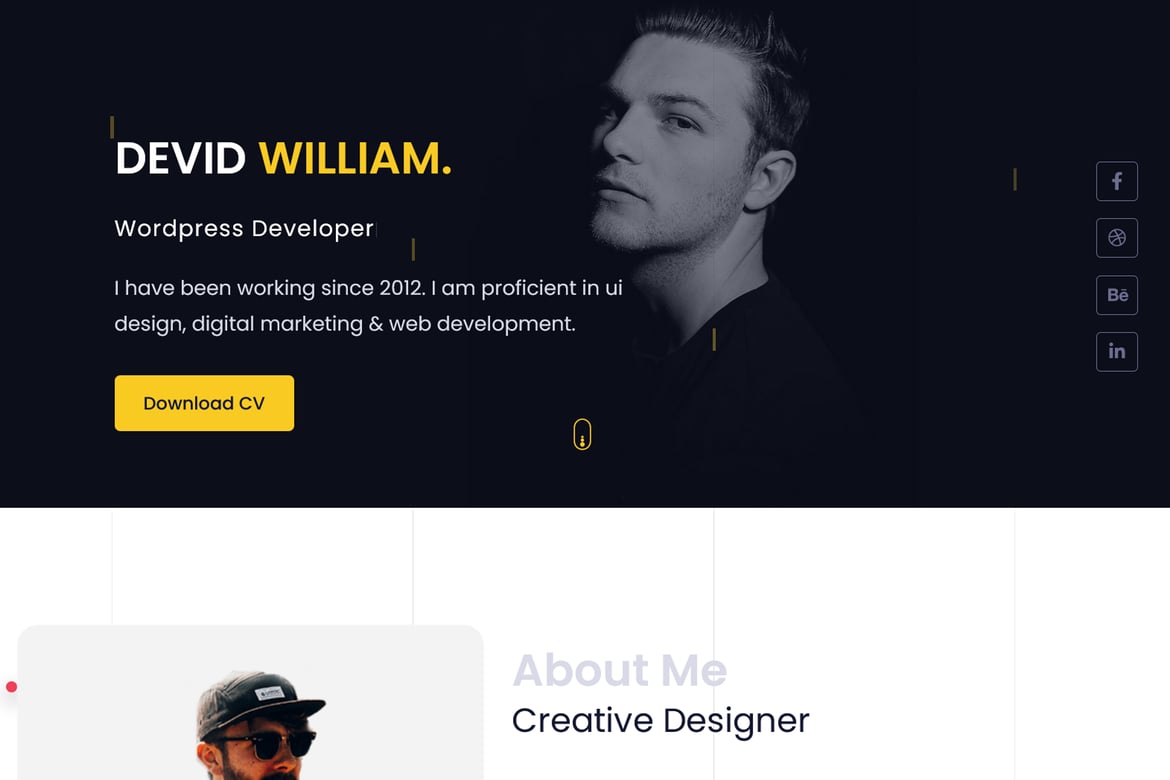Wokoya | Template Website Portofolio Pribadi yang Modern