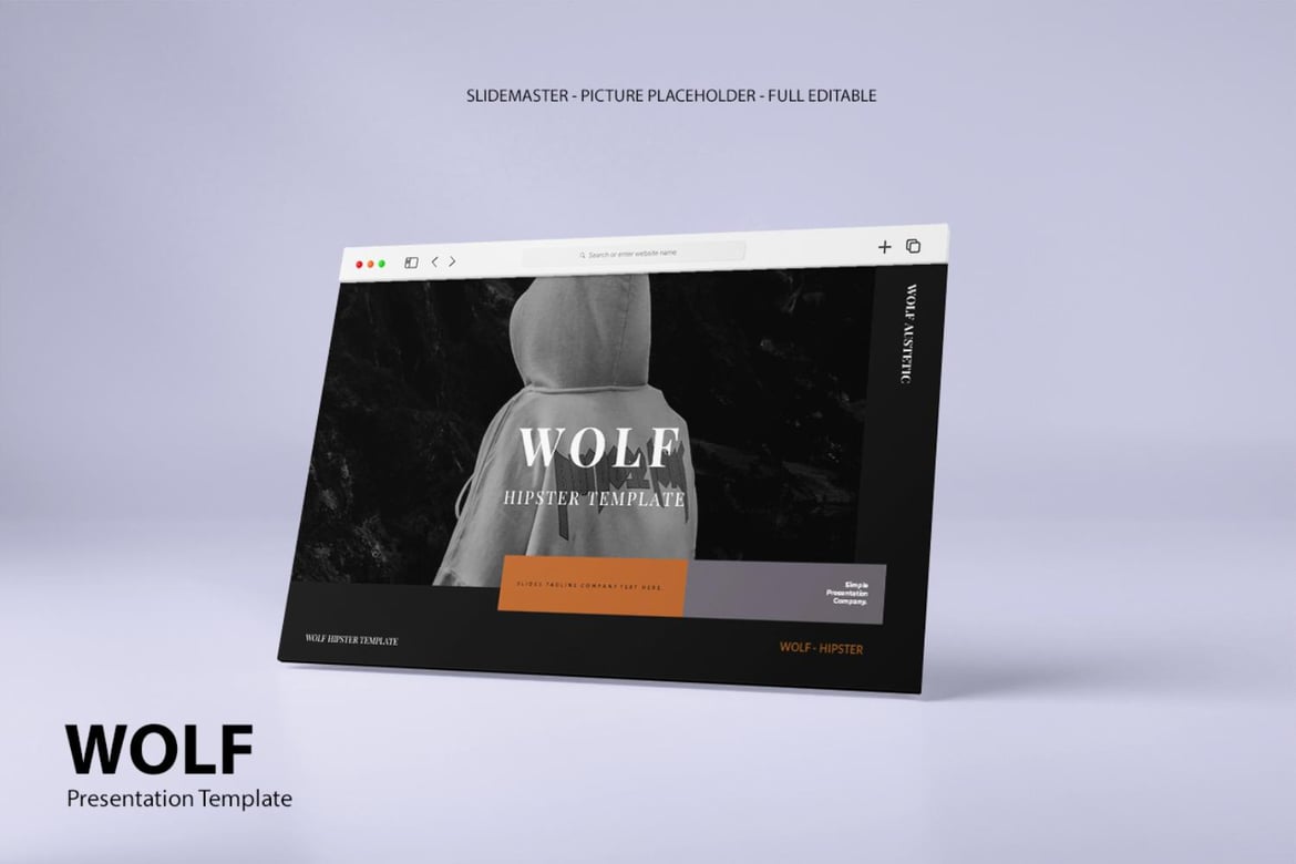 Template Powerpoint Serigala yang Menarik untuk Presentasi Anda