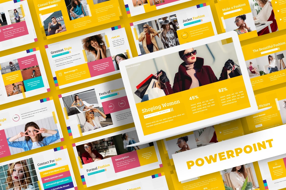 Template Powerpoint Womanish - Solusi Presentasi Menarik dan Profesional