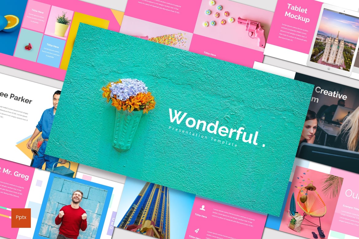 Template Presentasi PowerPoint Kreatif dan Minimalis